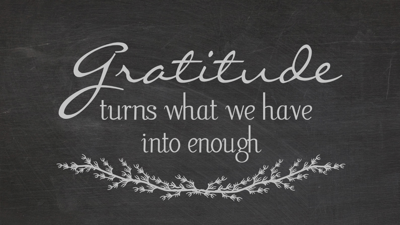 Graphic about gratitude