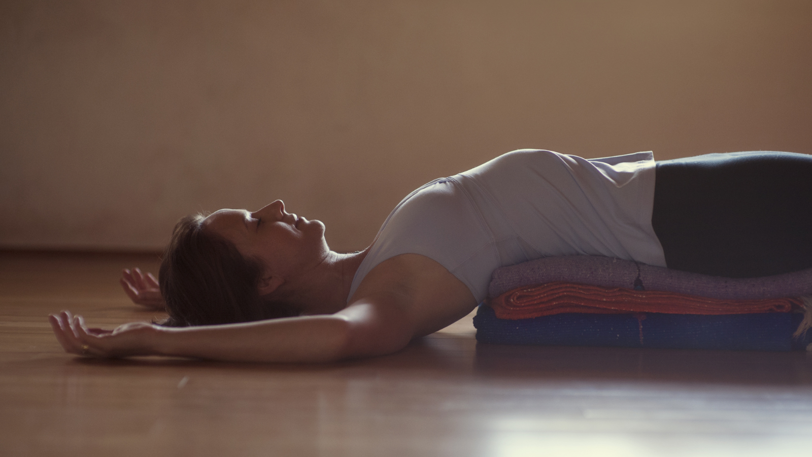 Restorative Fish Pose as a wonderful way to rest and replenish