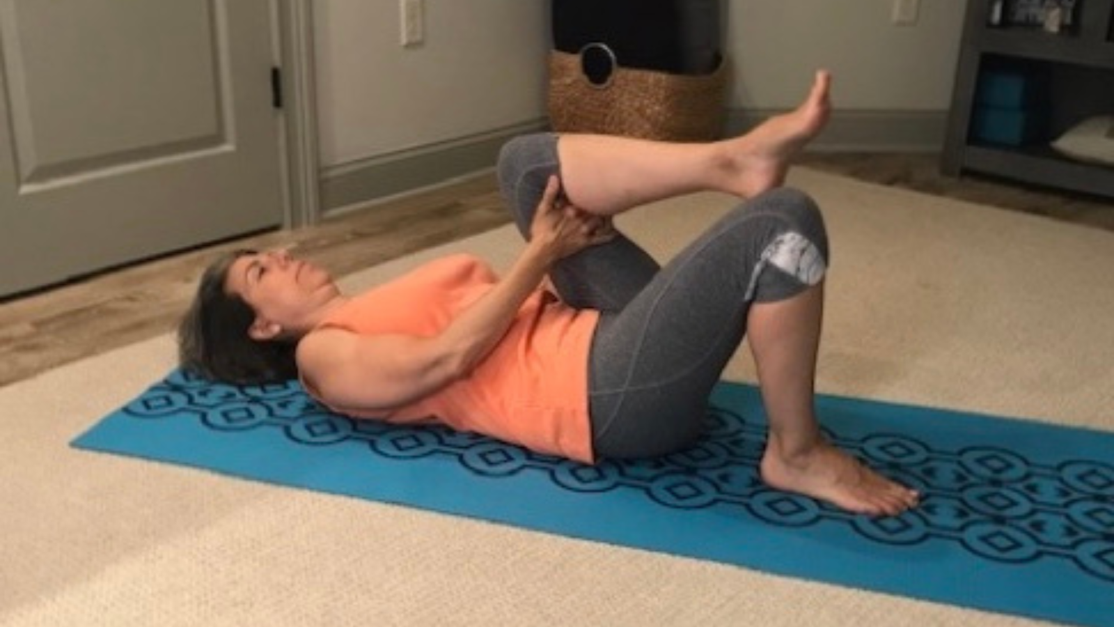  Gentle hamstring stretches can help ease foot pain discomfort.