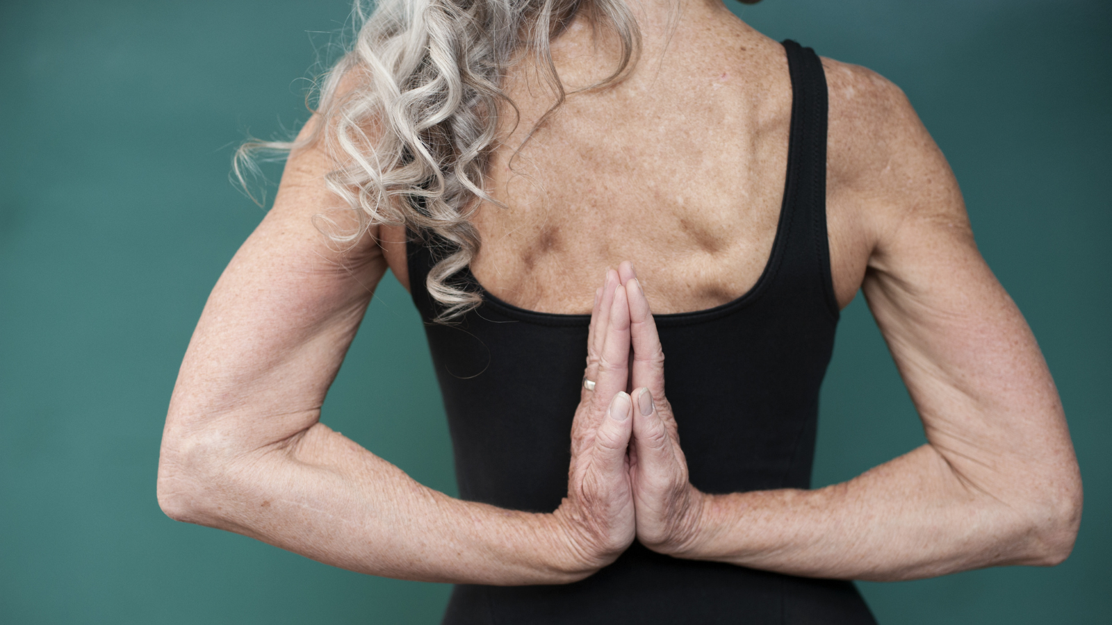 Image showing woman with good posture and yoga asana that helps posture