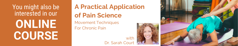 Dr. Sarah Court, PT, DPT, E-RYT, Physical Therapist, YogaUOnline Presenter, movement techniques for chronic pain