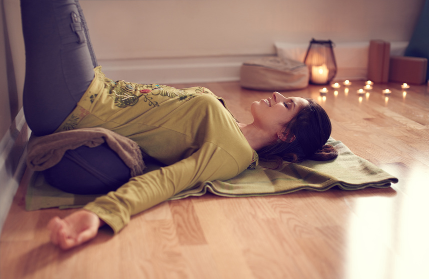 Legs up the Wall pose (Viparita Karani) yoga