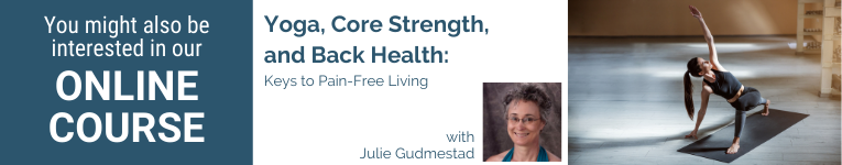 Julie Gudmestad, Yoga teacher, Yoga therapist, Yoga and Anatomy, Yoga and your core strength and back health