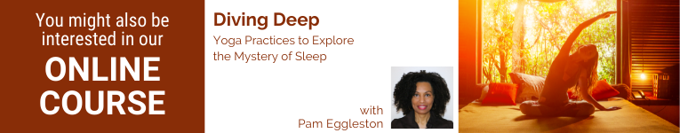 Pamela Eggleston, MBA, MS, C-IAYT, E-RYT-500, Founder of Yoga2Sleep, YogaUOnline presenter, Yoga and the Mystery of Sleep