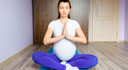 How to practice prenatal yoga to help prevent shoulder and wrist discomfort during pregnancy