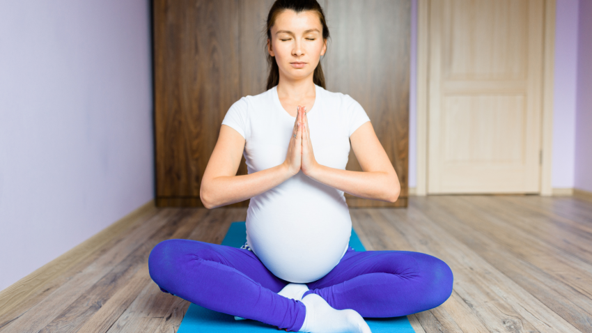 How to practice prenatal yoga to help prevent shoulder and wrist discomfort during pregnancy