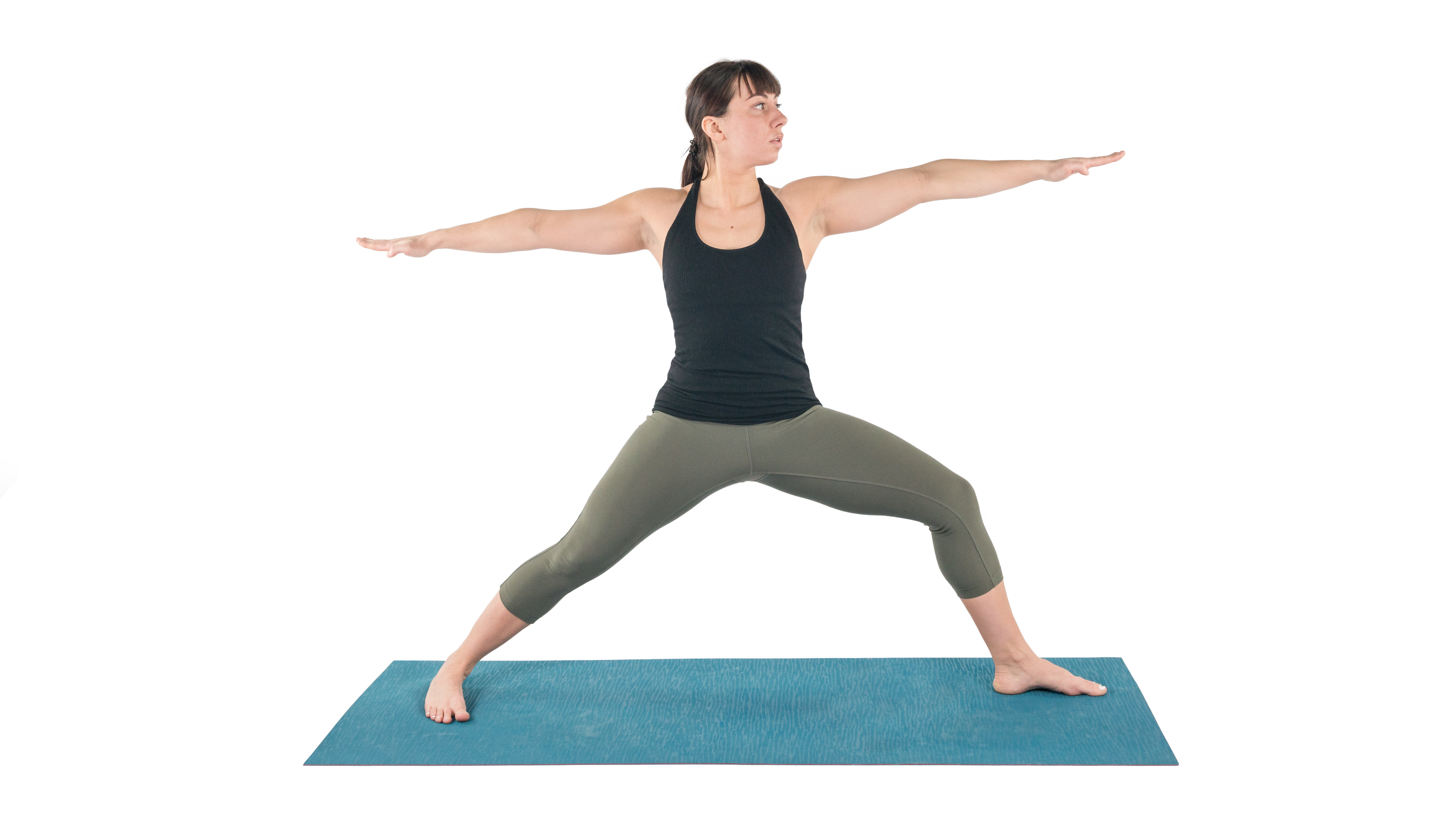 Virabhadrasana 2, warrior 2, standing pose, strengthening pose, beginner's yoga, power pose for posture improvement